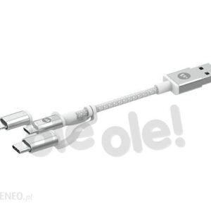 Mophie Kabel Lightning USB-C - microUSB 1m biały (409903219)