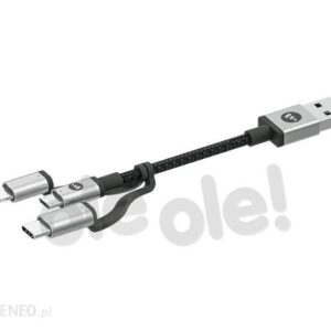 Mophie Kabel Lightning USB-C - microUSB 1m czarny (409903220)