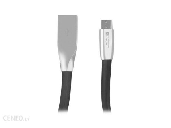 Natec Extreme Media kabel microUSB/USB 2.0 (M) 1m czarny (NKA1203)