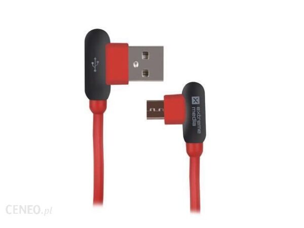 Natec Extreme Media kabel microUSB/USB 2.0 (M) 1m czerwony (NKA1199)
