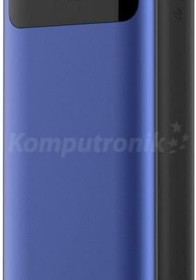 Powerbank Platinet polymer LCD + micro USB 10000mAh niebieski (PMPB10XLBL)