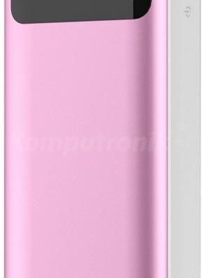 Powerbank Platinet polymer LCD + micro USB 10000mAh różowy (PMPB10XLP)