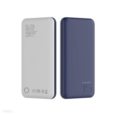 Powerbank PURIDEA S3 15000mAh Niebieski