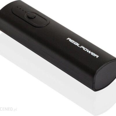 Powerbank Realpower 2600mAh Czarny (PB-T1)