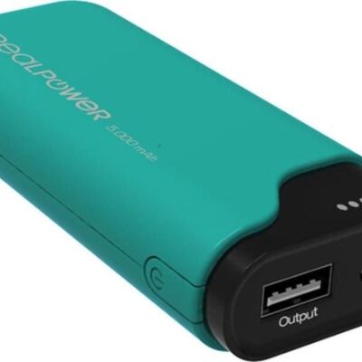 Powerbank Realpower 5000mAh Zielony (243965)