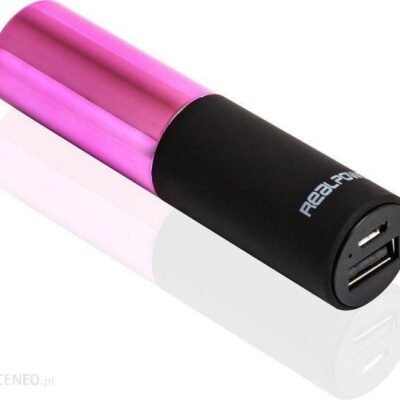 Powerbank Realpower Lipstick 2500mAh różowy (187976)