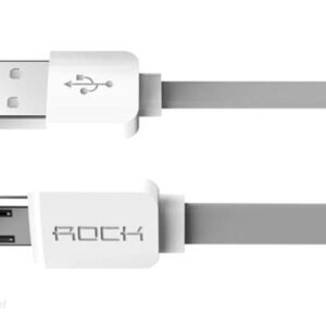 ROCK Kabel Micro USB Płaski 100cm szary