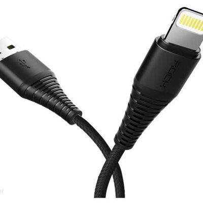 ROCK Kabel USB Lightning Wzmacniany iPhone 120cm czarny