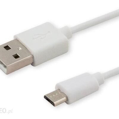 Savio Kabel Usb - Micro Usb 2M Biały (CL-124)