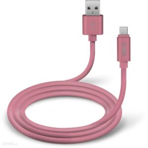 SBS Kabel USB - microUSB 1m Różowy
