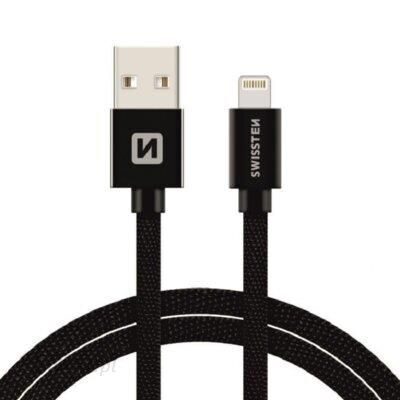 Swissten Kabel USB - Lightning 2m Czarny (71523301)
