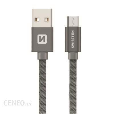 Swissten Kabel USB - Micro USB Textile 0