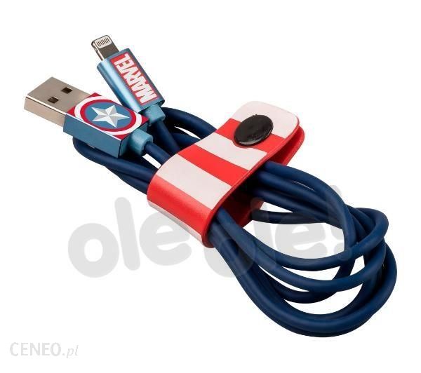 Tribe Marvel kabel lightning Mfi 120cm Captain America (CLR21601)
