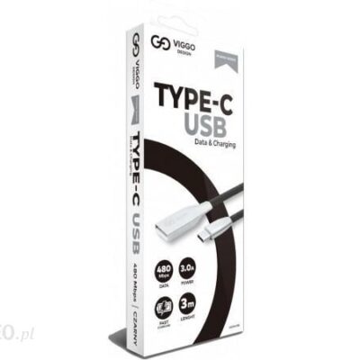 VIGGO DESIGN USB TYPE-C 3 m Czarny (CUCW03K)