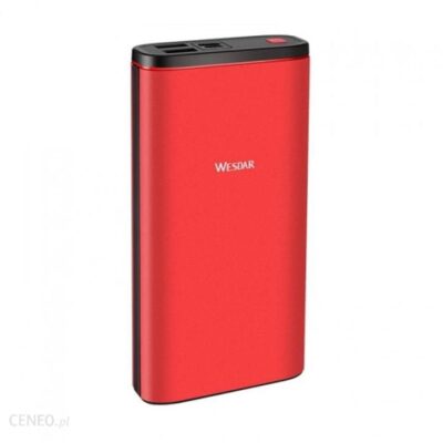 Powerbank Wesdar S59 20000mAh Czerwony (M555024RD)