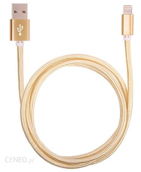 Xenic Kabel USB Lightning 1m Złoty (UMFL10GOLD)