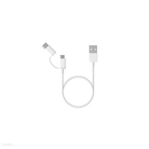 Xiaomi Mi 2-in-1 Kabel USB Biały 30cm (MI7473809)