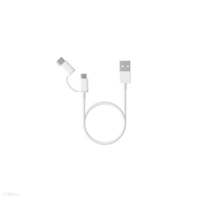 Xiaomi Mi 2-in-1 Kabel USB Biały 30cm (MI7473809)