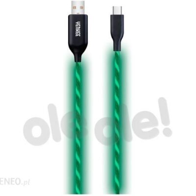 Yenkee kabel USB typ-C LED 1m Zielony (35053493)