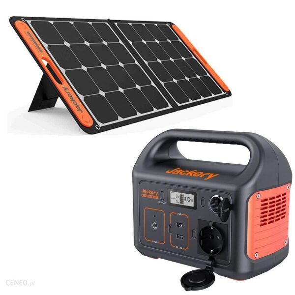 Powerbank Generator Solarny Jackery Explorer 240EU + 1x panel solarny SolarSaga 100W