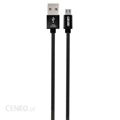 Grixx Kabel USB - Micro USB 3m Czarny (GROSGCAMUSBFBK03)