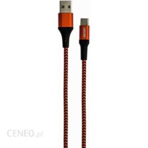 Grixx Kabel USB - USB-C 3m Czerwono-Czarny (GRCACUSBFMC103)