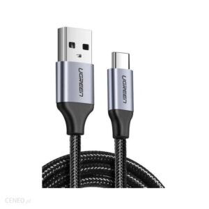 UGREEN Niklowany kabel USB-C QC3.0 0